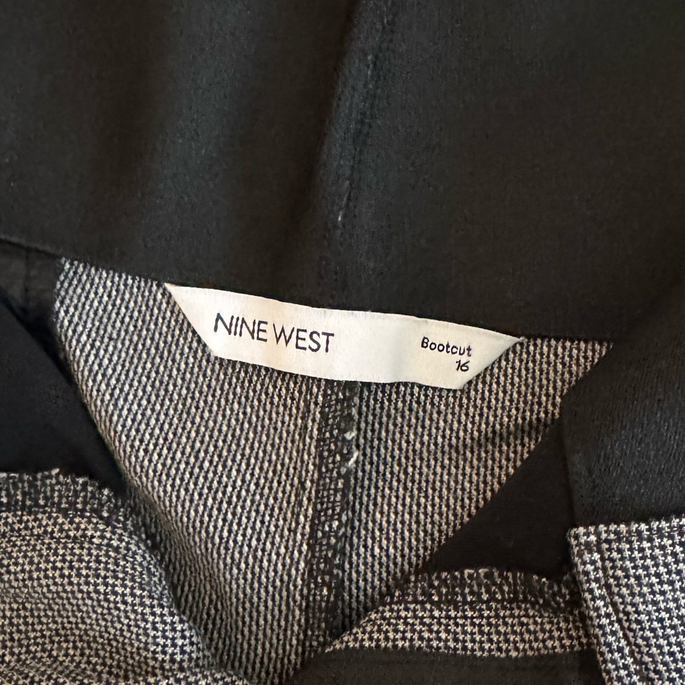 Nine West Black and Gray Bootcut Pants - Picture 3 of 4
